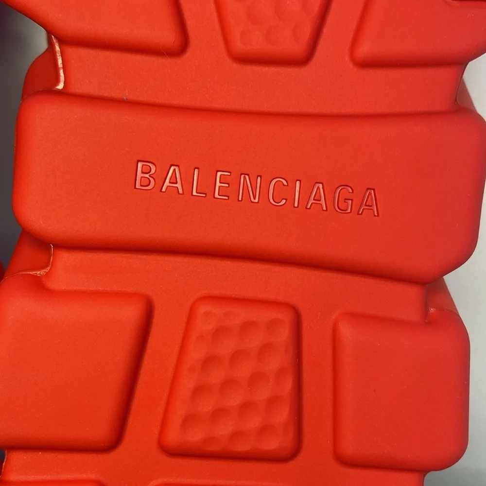 New Authentic Women’s Balenciaga Red Speed Mule sneakers Sandals Unisex